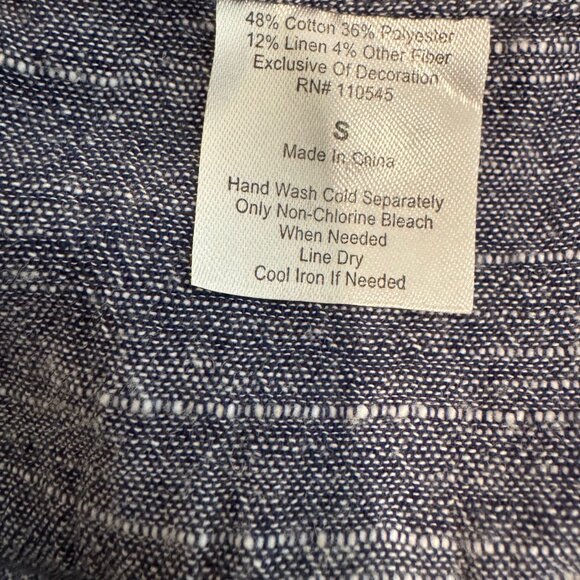 Cracker Barrel Old Country Store Linen Blend Top Size S - Picture 11 of 11